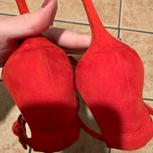 Next Heeled Sandals in Red UK Size 6.5/US 8.5 - Picture 10 of 11